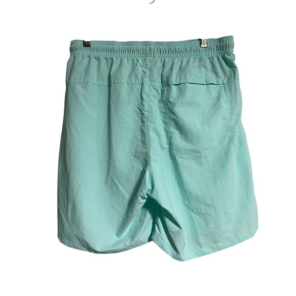 Columbia Mens Aqua Swim Board Trunks Size Medium Back Pocket No Liner - Picture 3 of 6